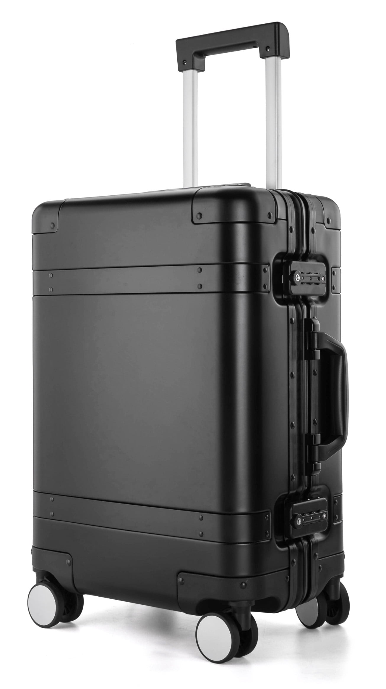 All Aluminum-magnesium Alloy 2020 New Desinger Luxury Entire Hard Metal Case 20" Carry-On Lugagge Black