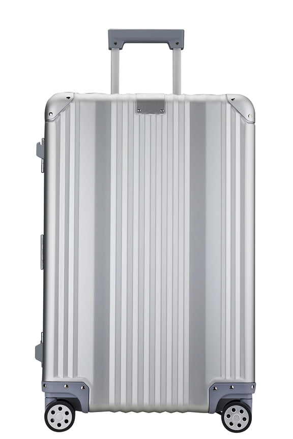 All Aluminum-magnesium Alloy Luxury Entire Hard Metal Case 24" Luggage Silver
