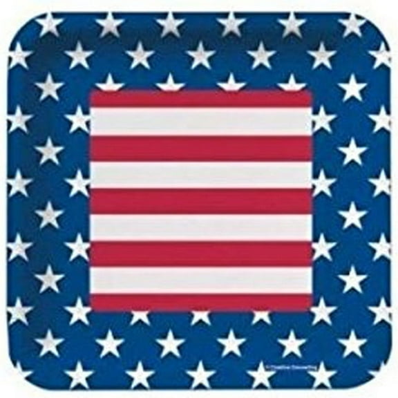 All American 7-inch Paper Plates 8 Per Pack
