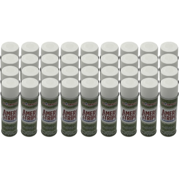 All American Ameri-Strip Athletic Field White 18 oz Spray Paint 18 oz Spray Paint, 36 Pieces 3 Pack