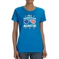 thumbnail image 1 of All American Auntie T-Shirt Women -Image by Shutterstock, Female 3X-Large, 1 of 4