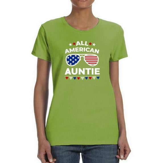 All American Auntie T-Shirt Women -Image by Shutterstock, Female Medium