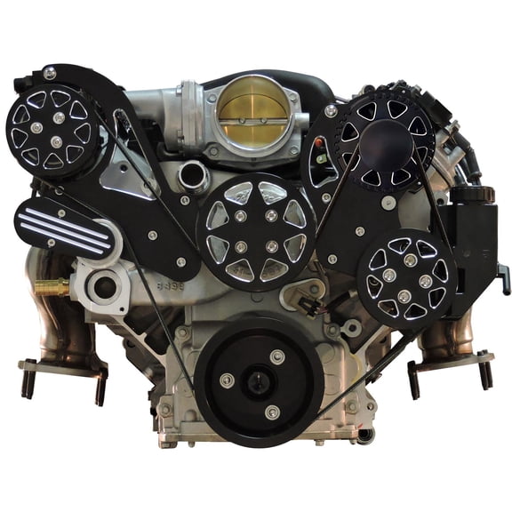 All American Billet FDS-LS-201 Silverline Serpentine Kit, LS