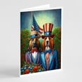 thumbnail image 1 of All American Bloodhound Greeting Cards Pack of 8 7 in x 5 in, 1 of 3