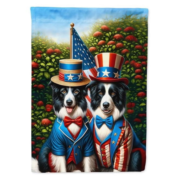 All American Border Collie House Flag 28 in x 40 in