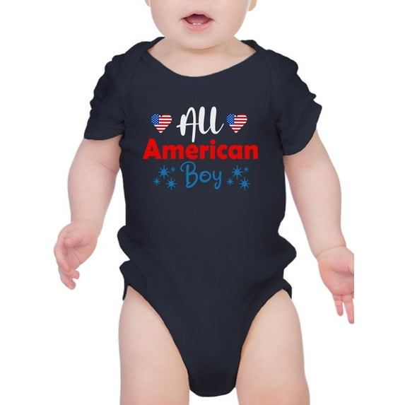 All American Boy. Bodysuit Infant -Image by Shutterstock, Newborn