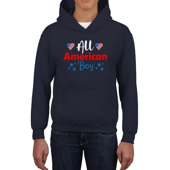 All American Boy. Hoodie Juniors -Image by Shutterstock,  x-Large