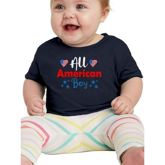 All American Boy. T-Shirt Infant -Image by Shutterstock, 24 Months