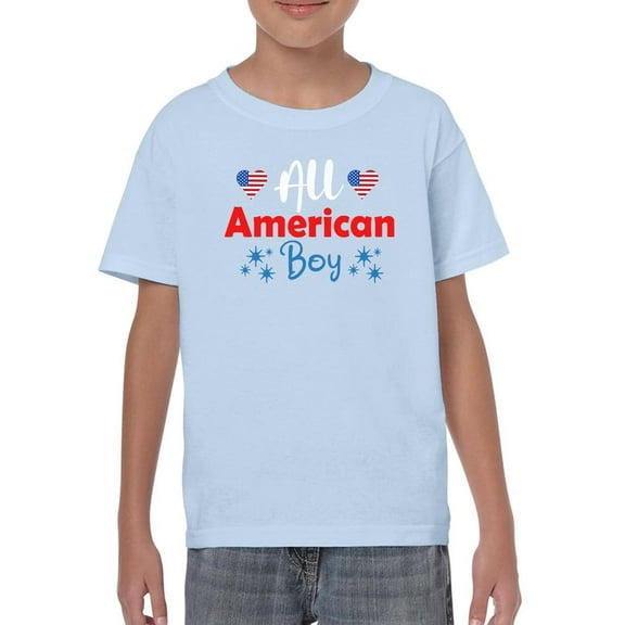 All American Boy. T-Shirt Juniors -Image by Shutterstock,  Small