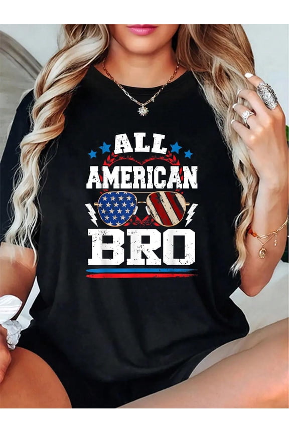 All American Bro Family Matching 4th Of July T-Shirt