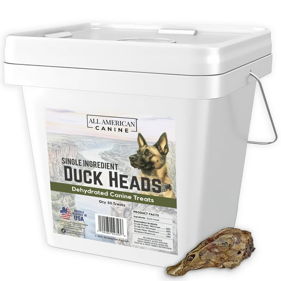 All American Canine Duck Heads, 30 count