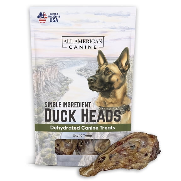 All American Canine Duck Heads, 10 count