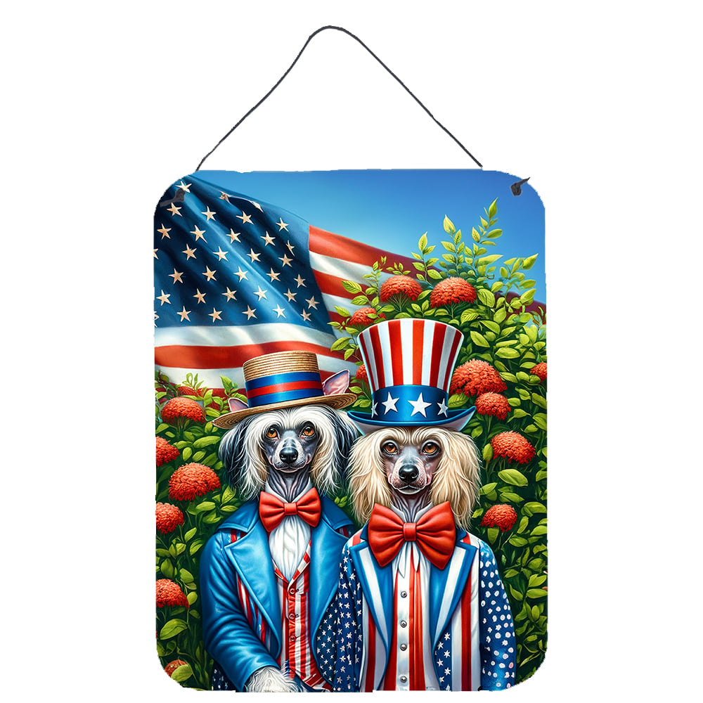 All American Chinese Crested Wall or Door Hanging Prints 12 in x 16 in