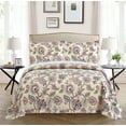 thumbnail image 1 of All American Collection Modern Floral Microfiber Bedspread & Coverlet, King (3 Count), 1 of 1