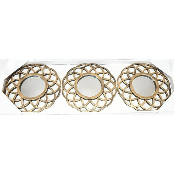 All American Collection New 3 Piece Decorative Mirror Set, Wall Accent Display