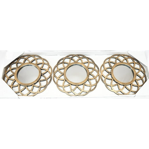 All American Collection New 3 Piece Decorative Mirror Set, Wall Accent Display