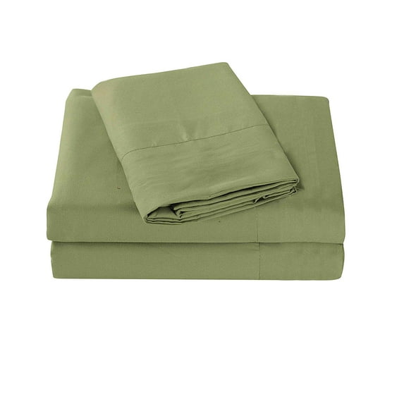 All American Collection New 4 Piece Cozy and Soft High Quality Microfiber Solid Sheet Set