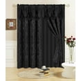 thumbnail image 1 of All American Collection New 4 Piece Drape Set with Attached Valance and Sheer with 2 Tie Backs Included, 1 of 1