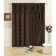 thumbnail image 1 of All American Collection New 4 Piece Drape Set with Attached Valance and Sheer with 2 Tie Backs Included, 1 of 1