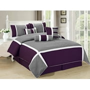 All American Collection New 7 Piece High Quality Embroidered Over-sized Comforter Set