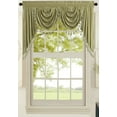 thumbnail image 1 of All American Collection New Attached Solid Faux Silk Double Waterfall Valance with Tails, 1 of 1