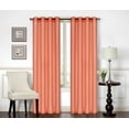 thumbnail image 1 of All American Collection New Elegant Modern Contemporary Solid Faux Silk Window Treatment Curtain (54" x 84", Peach Panel), 1 of 1