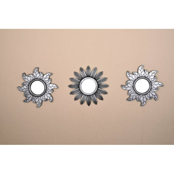 All American Collection New Seperated 3 Piece Decorative Mirror Set, Wall Accent Display