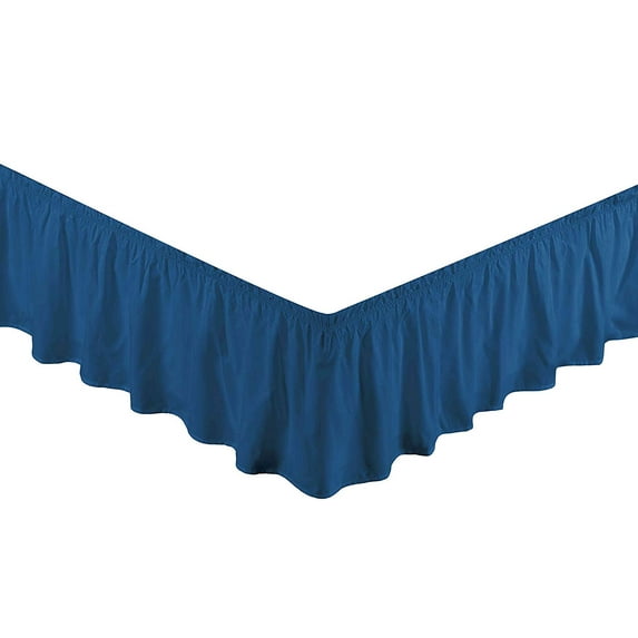 All American Collection New Super Soft Solid Brushed Microfiber 14" Elastic Bed Skirt/ Dust Ruffle