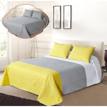 All American Collection Tri-Color Oversized Bedding Set, 2-Piece, Twin/Twin XL