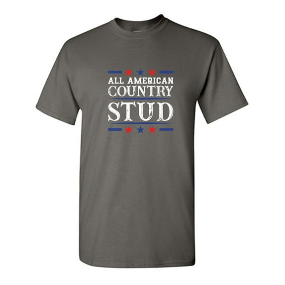 All American Country Sarcastic Humor Graphic Tees Gift For Mens Novelty Funny T Shirt