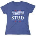 thumbnail image 1 of All American Country Sarcastic Humor Novelty Funny Women's Casual Tees, 1 of 3
