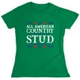 thumbnail image 1 of All American Country Sarcastic Humor Novelty Funny Women's Casual Tees, 1 of 3