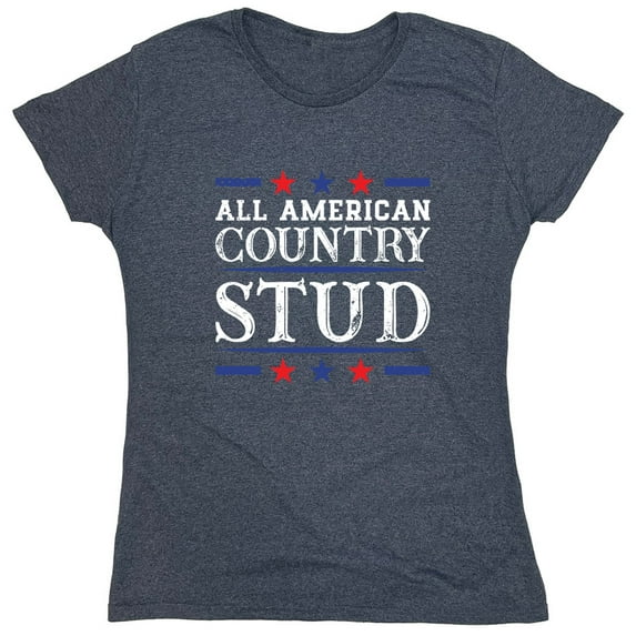 All American Country Sarcastic Humor Novelty Funny Women's Casual Tees