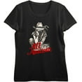 thumbnail image 1 of All American Cowgirl Women's Black Crew Neck Short Sleeve Top-Small, 1 of 3