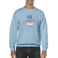 thumbnail image 1 of All American Dad 4Th July Sweatshirt Men -Image by Shutterstock, Male Large, 1 of 4