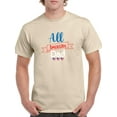 thumbnail image 1 of All American Dad 4Th July T-Shirt Men -Image by Shutterstock, Male Large, 1 of 4