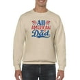 thumbnail image 1 of All American Dad Fireworks Sweatshirt Men -Image by Shutterstock, Male x-Large, 1 of 4