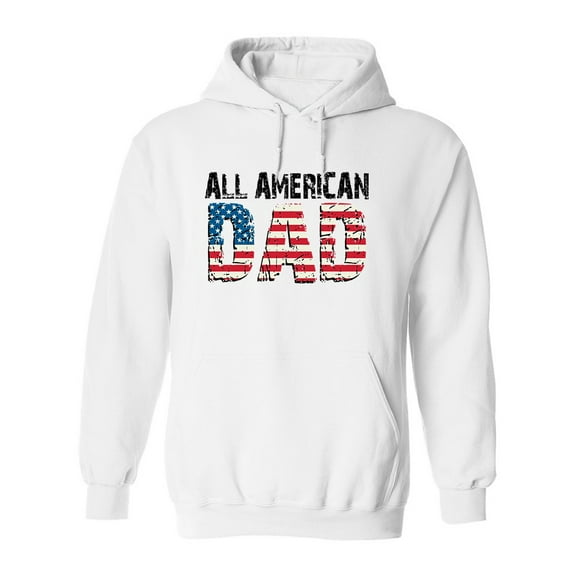 All American Dad. Hoodie Men -Image by Shutterstock, Male 3X-Large