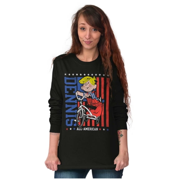 All American Dennis the Menace Long Sleeve TShirt Men Women Brisco Brands S