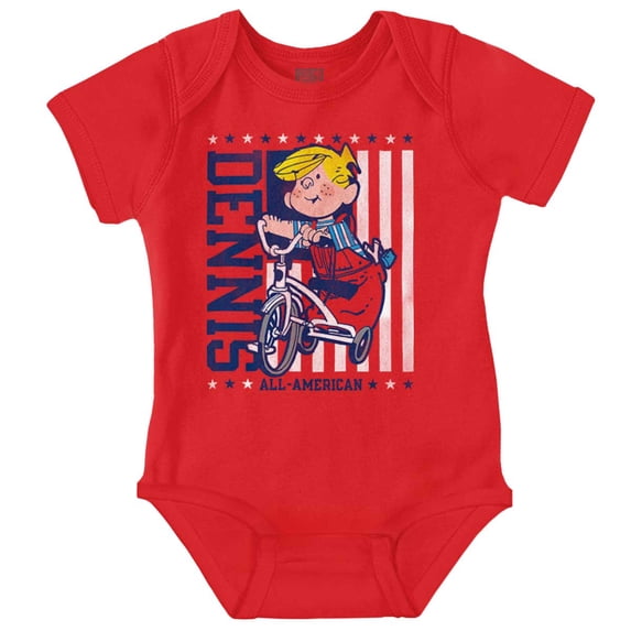 All American Dennis the Menace Romper Boys or Girls Infant Baby Brisco Brands 18M