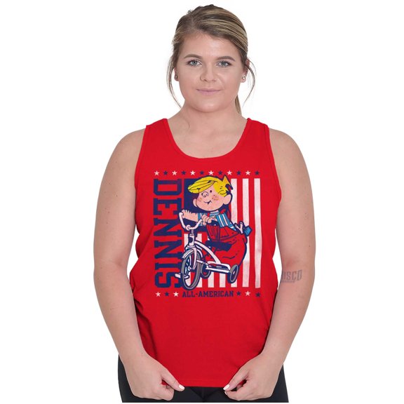 All American Dennis the Menace Tank Top T Shirts Men Women Brisco Brands X