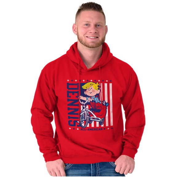 All American Dennis the Menace Unisex Plus Size Hoodie Brisco Brands 3X