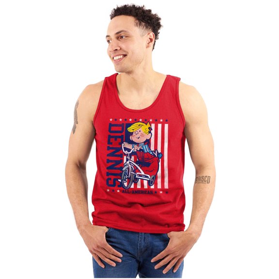 All American Dennis the Menace Unisex Plus Size Tank Top Brisco Brands 2X