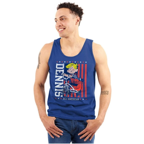 All American Dennis the Menace Unisex Plus Size Tank Top Brisco Brands 2X