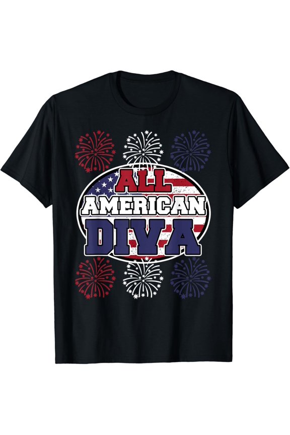 All American Diva - Party - American Diva T-Shirt Unisex S-5XL Hot Trending Shirt Birthday Gift