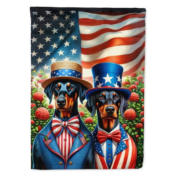 All American Doberman Pinscher House Flag