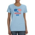 thumbnail image 1 of All American Dude T-Shirt Women -Image by Shutterstock, Female 5X-Large, 1 of 4