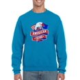 thumbnail image 1 of All American Father. Sweatshirt Men -Image by Shutterstock, Male 3X-Large, 1 of 4