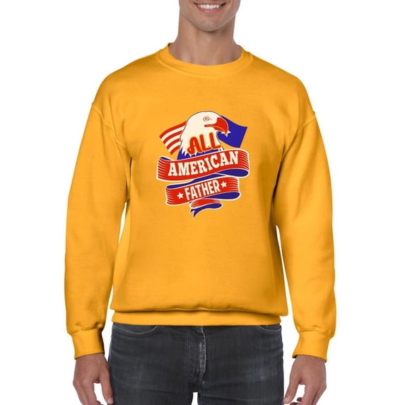 All American Father. Sweatshirt Men -Image by Shutterstock, Male XX-Large