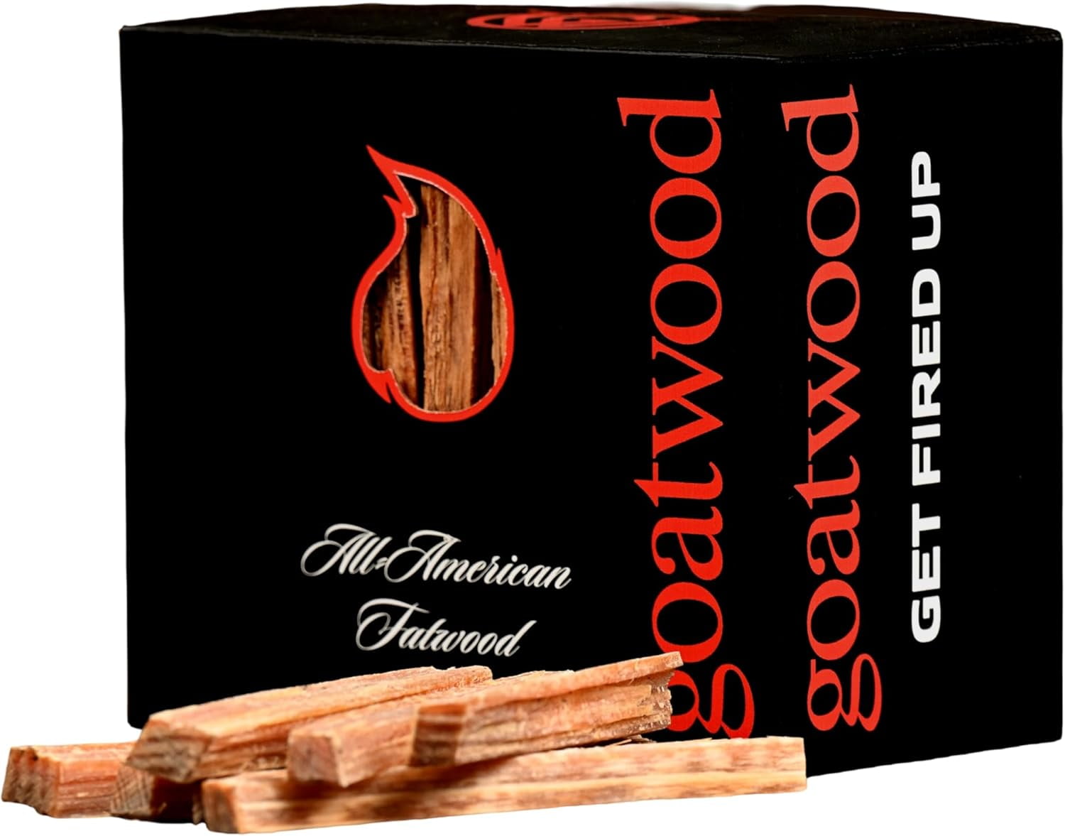 All-American Fatwood Firestarter 10lb Box - Premium Resin Fire Starting Sticks For Camping & Fireplaces